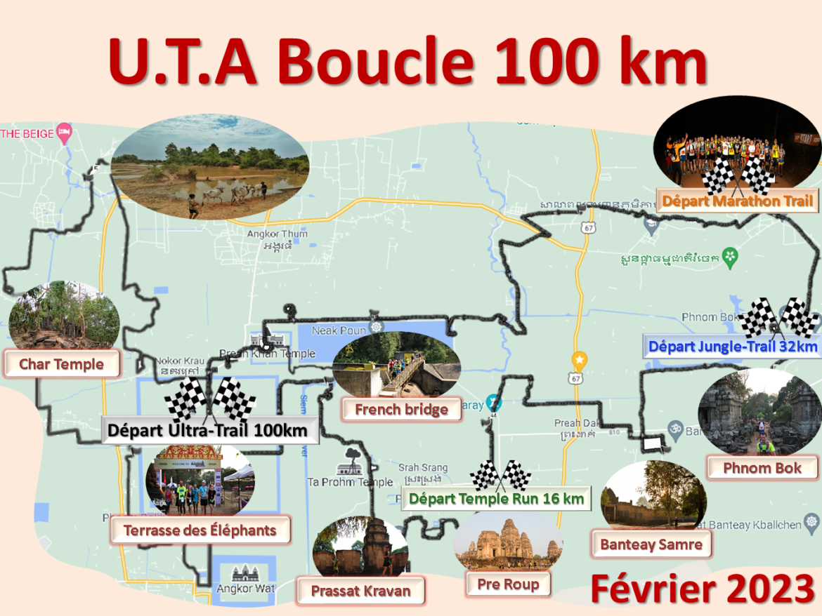 Ultra Trail – 100 km (nouvelle distance qui remplacera l’UTA 128